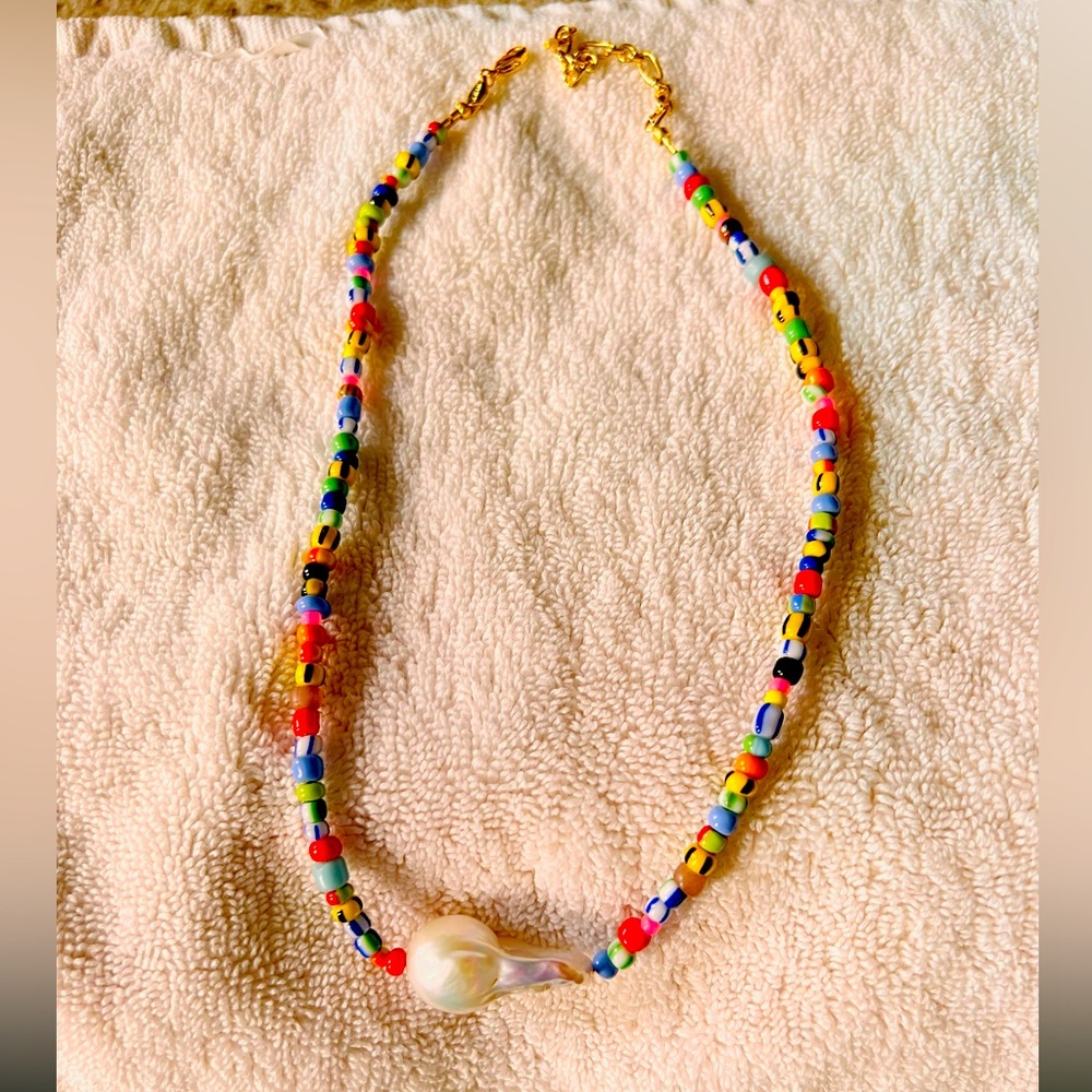 Anni Lu Alaia Baroque Pearl Necklace. NWOT. Glass Cultured Pearl from Anni Lu.